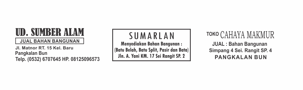 Contoh Format Stempel Lengkap