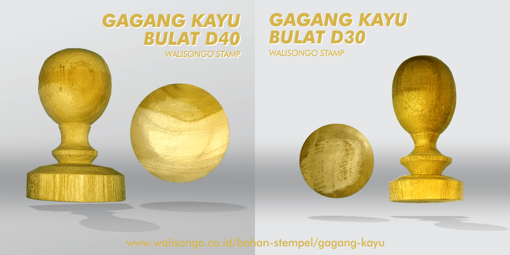 Grosir Jual Gagang Stempel Kayu  Murah Percetakan Walisongo