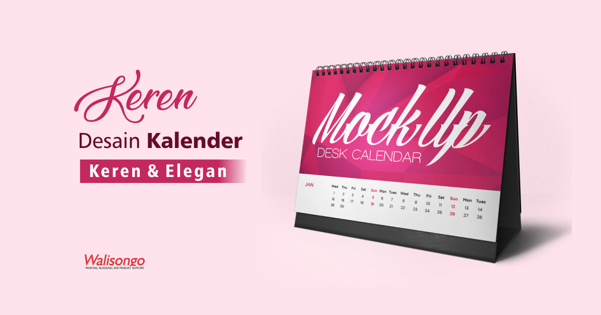 desain kalender keren 2019