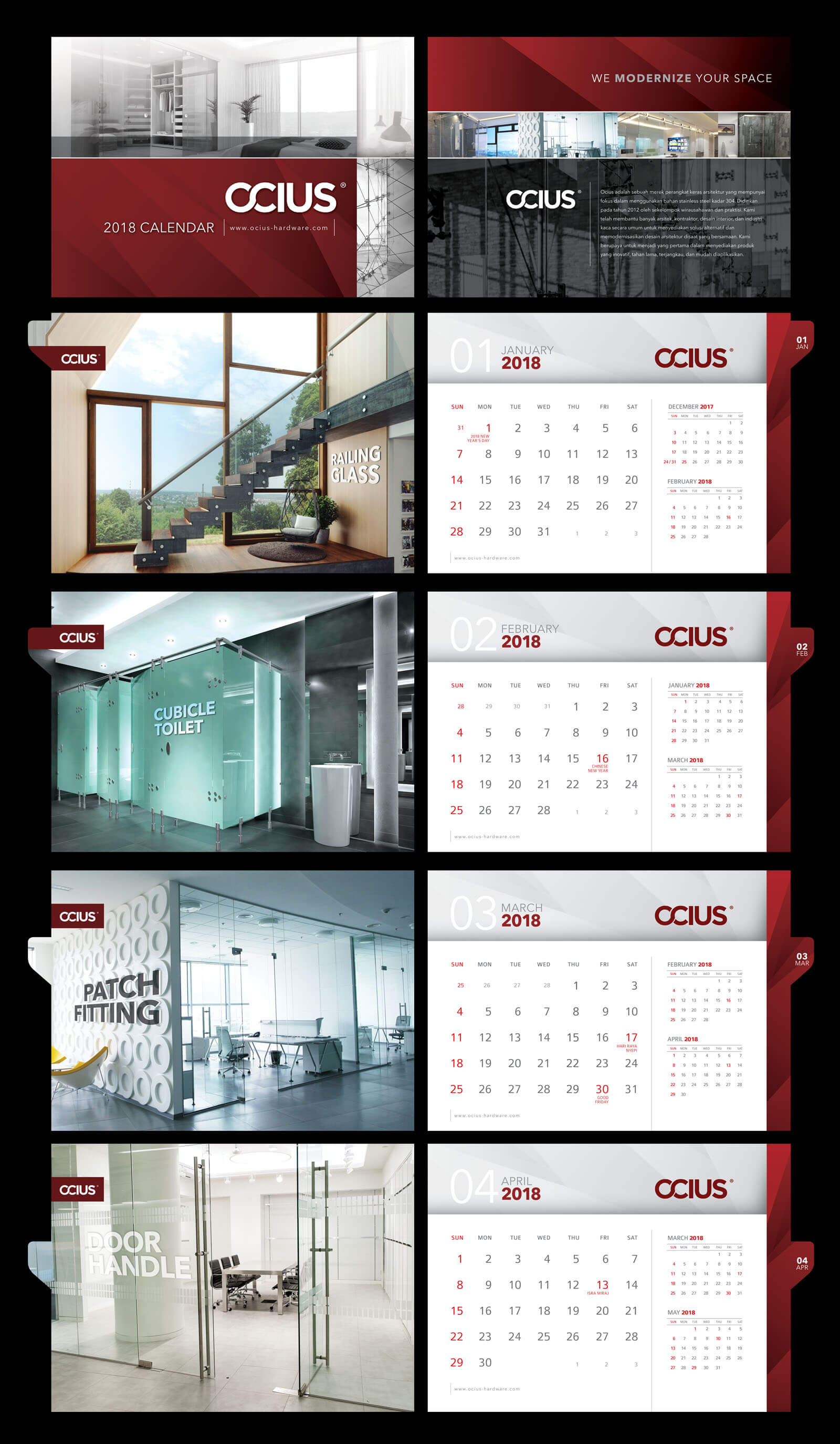  Desain  Kalender  Keren dan Elegan Terbaru