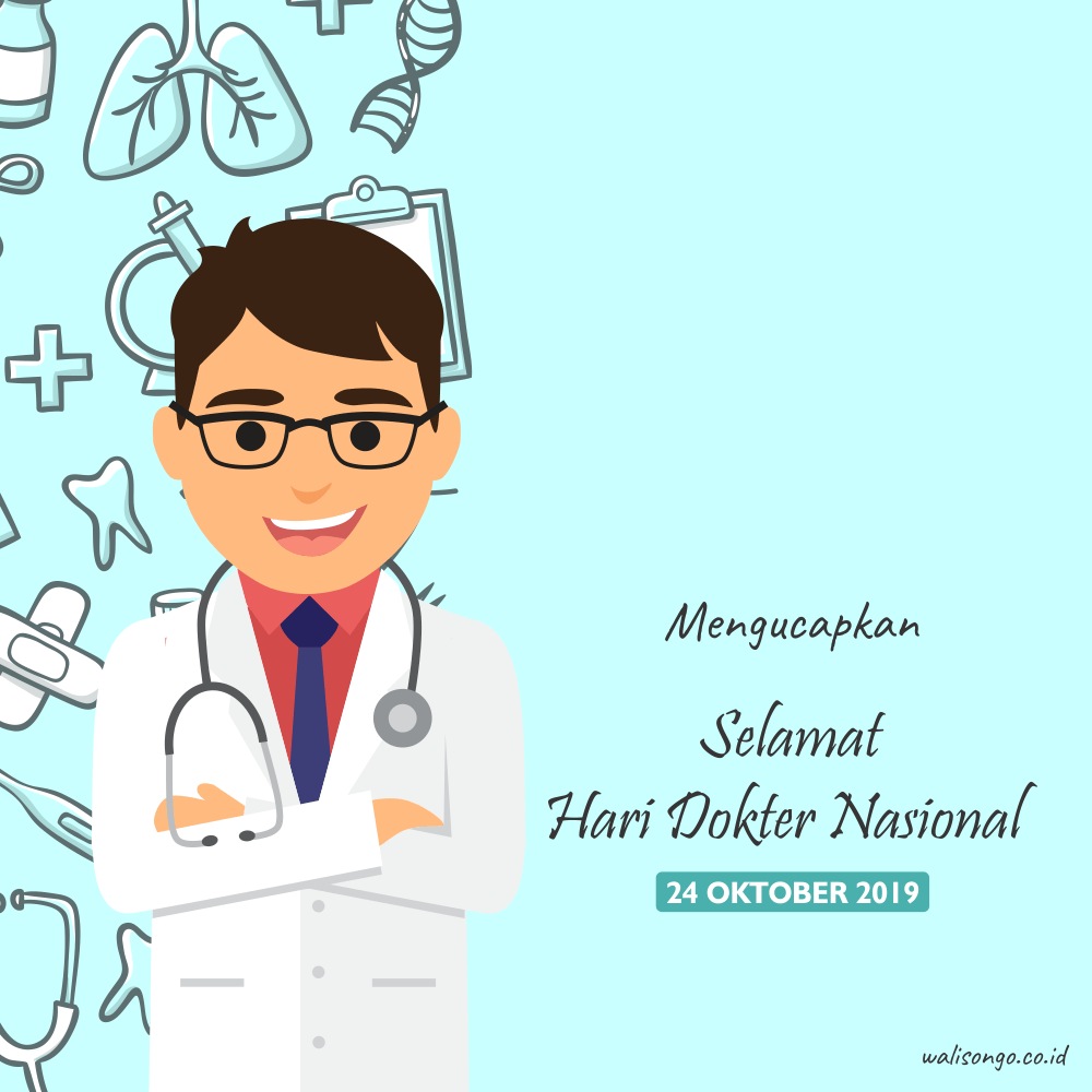  Desain  Poster  Hari Dokter Nasional 2021 Keren  