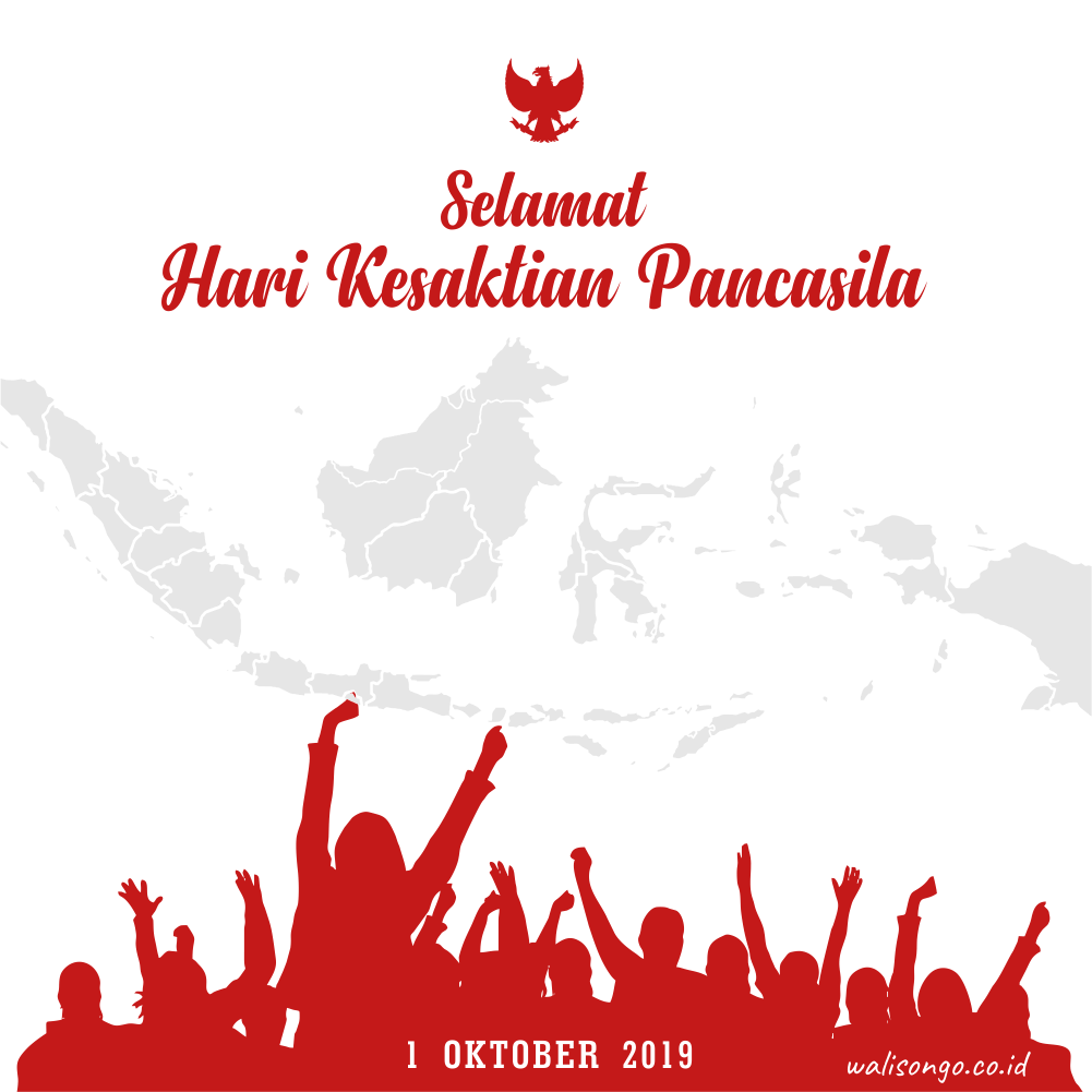 Desain Poster Kartu Ucapan Hari Kesaktian Pancasila 2021