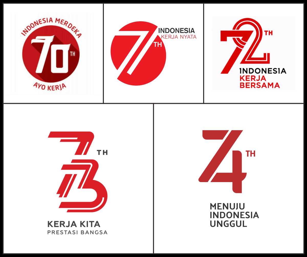 Logo HUT RI Ke-74