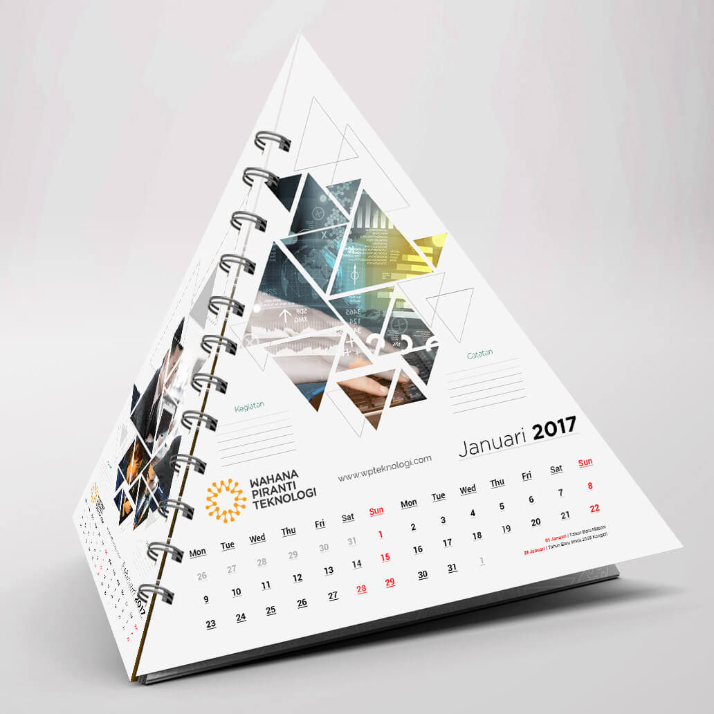 desain kalender unik