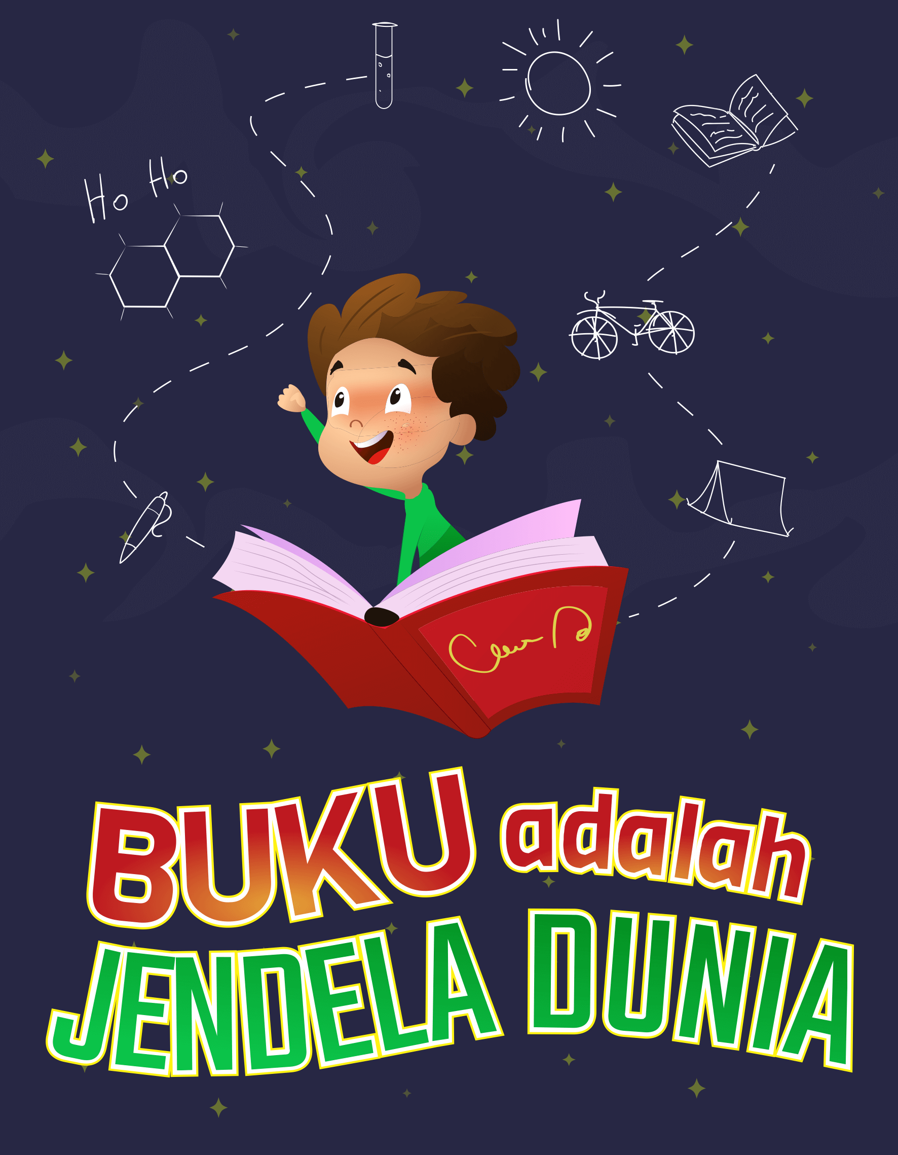 Contoh Gambar Poster Pendidikan Desain Terbaru Keren Abis