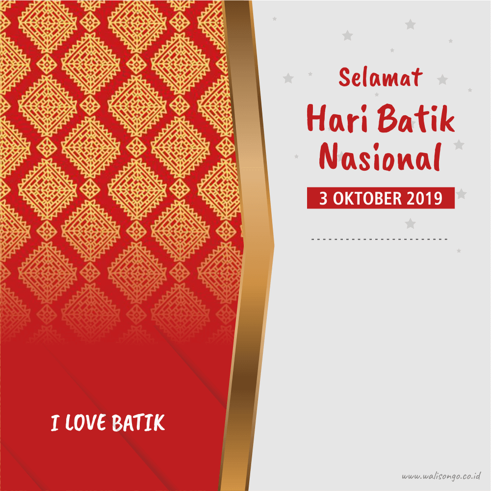  Desain  Poster  Background untuk Hari Batik  Nasional