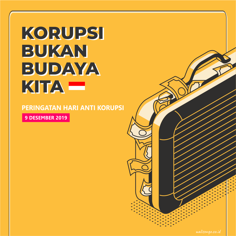  Desain  Poster  Hari Anti  Korupsi  Keren Ayo Stop Korupsi  