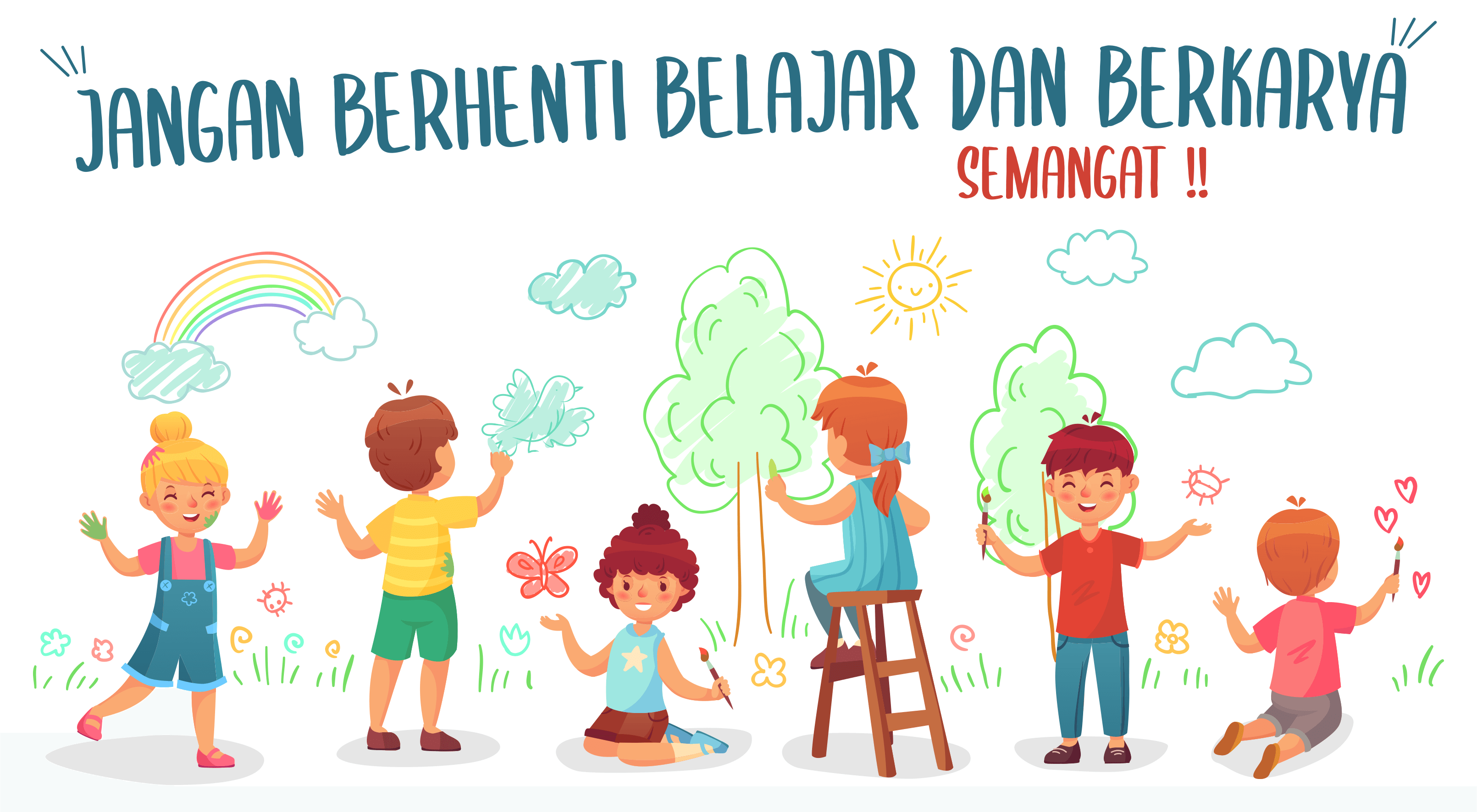 Gambar Animasi Bergerak Semangat Belajar  Kumpulan Gambar Kartun