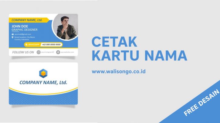 Cetak Kartu  Nama  Murah Desain  Premium Percetakan Walisongo