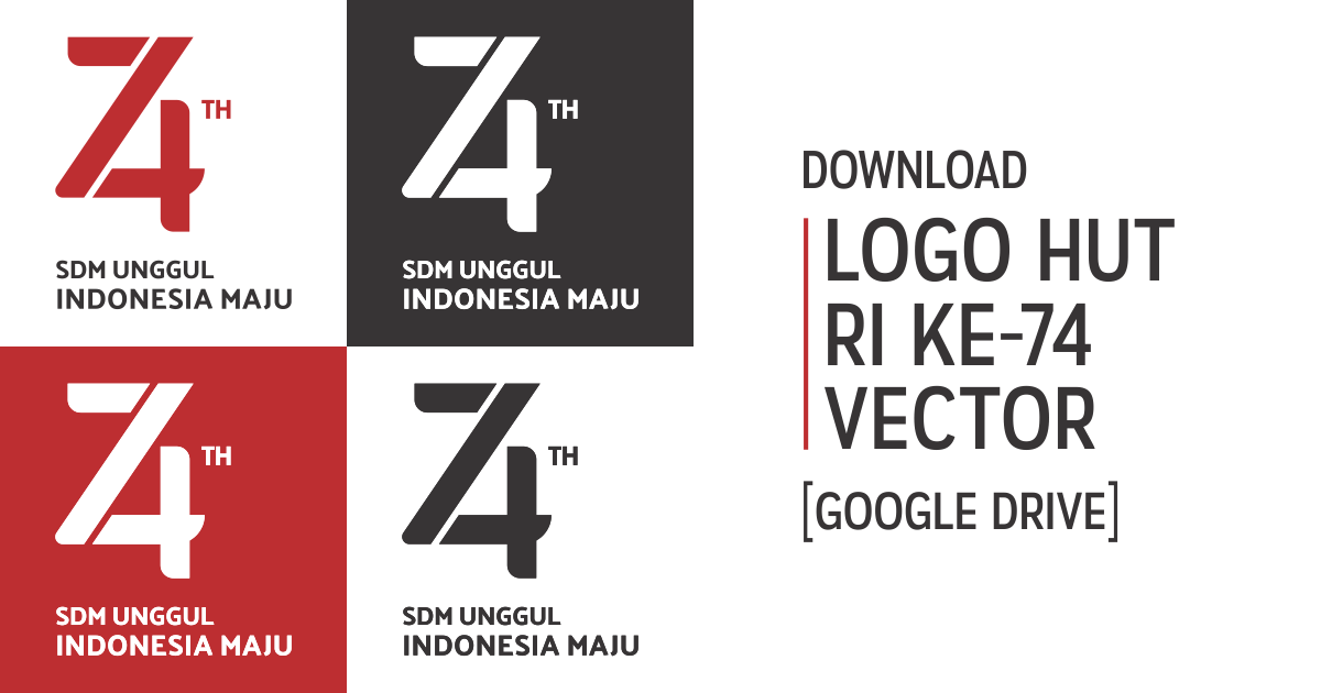  Tanpa Iklan Download Logo  HUT RI Ke 74 Vector CDR AI 