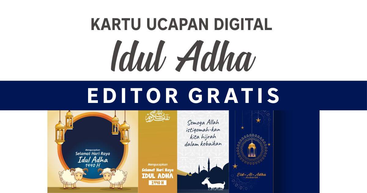  Desain  Kartu  Ucapan  Idul  Adha  1440H Desain  Keren