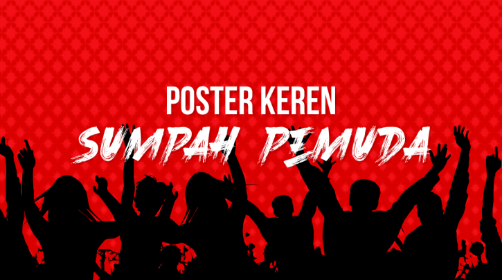  Desain  Poster  Keren Background Hari  Sumpah Pemuda Keren 