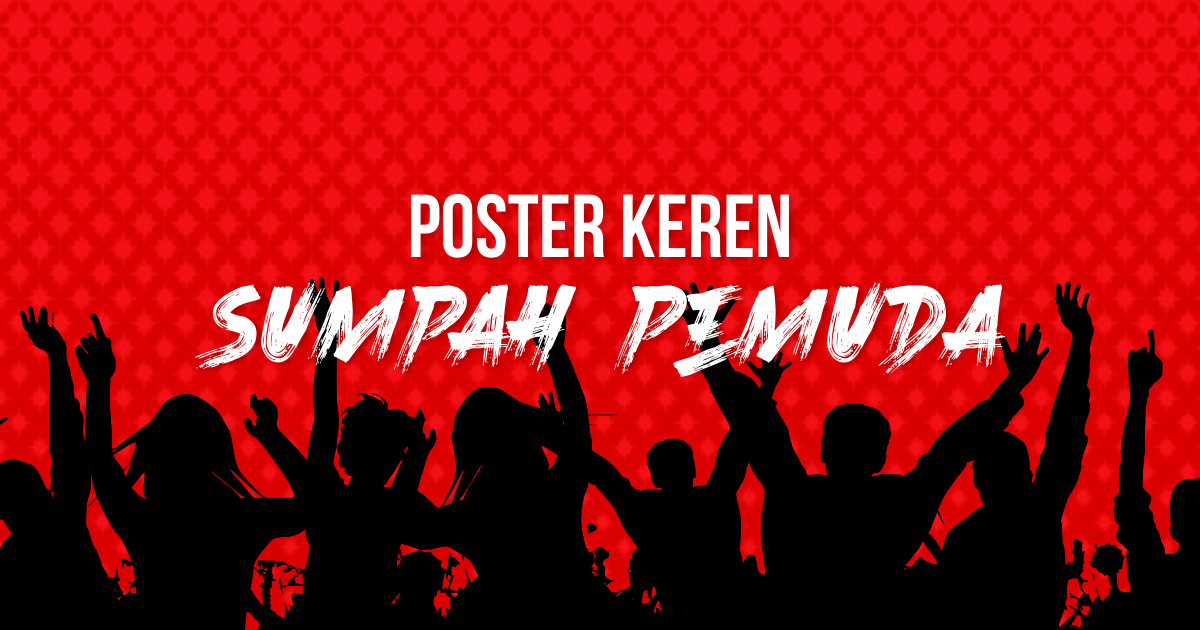  Desain  Poster  Keren Background Hari Sumpah Pemuda Keren 