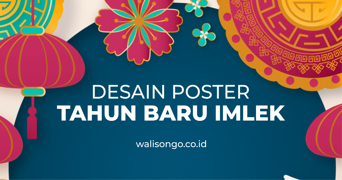 Desain Poster Kartu Ucapan Background untuk Tahun Baru 