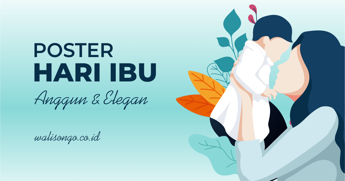 Desain Poster Selamat Hari Ibu Anggun Dan Elegan