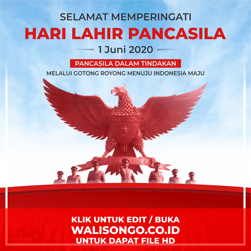 40 koleski terbaik gambar ucapan selamat hari lahir pancasila tahun 2020