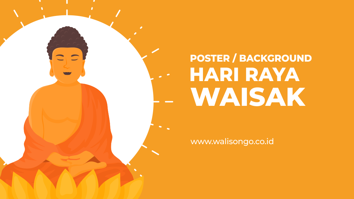  Desain  Poster Hari Raya Waisak 2021 2564 Background 