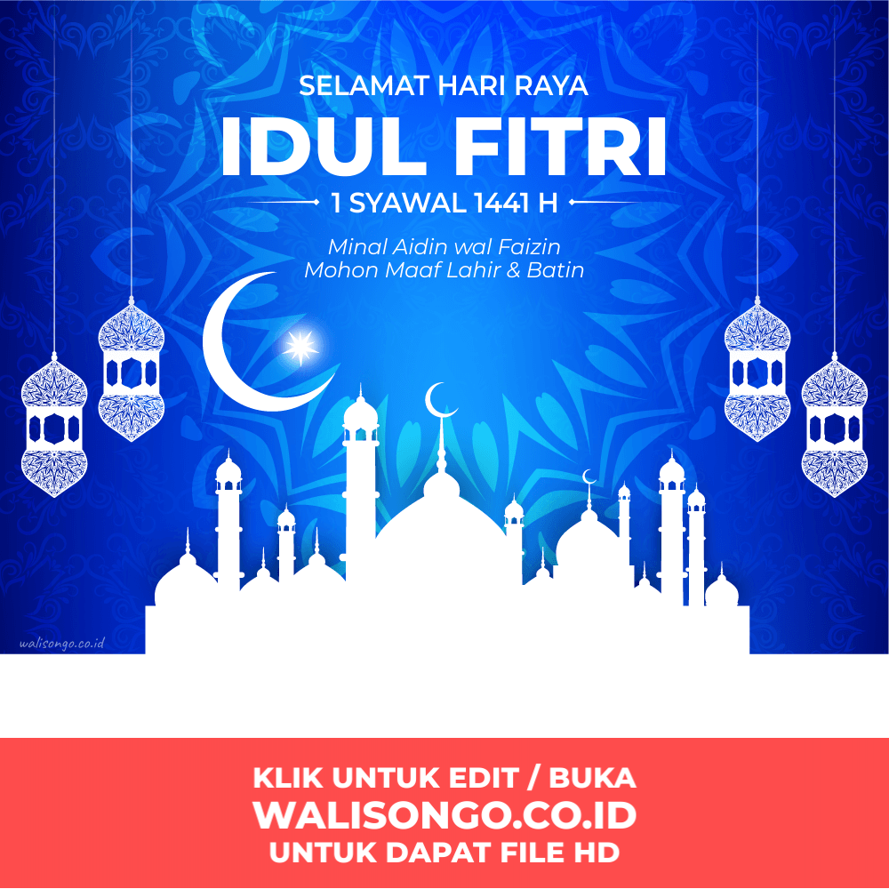 Kartu Ucapan Idul Fitri 1441 H, Desain Background Elegan ...