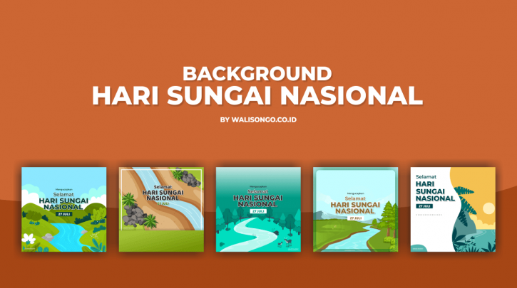 background hari sungai nasional